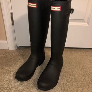Hunter Rain Boots- Matte Black